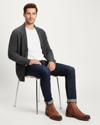 Connor Men's Zip-Up Ankle Boots – Modern Chelsea-Inspired Boots with Sleek Everyday Style