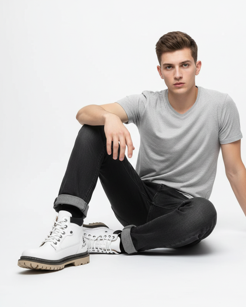 Caitlin Men's Leather Boots – Sophisticated, All-Day Comfort with a Long-Lasting Sole