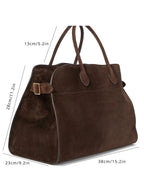 Greer Women's Luxury Leather Tote Bag – Spacious Top Handle Handbag for Work, Travel & Everyday Use