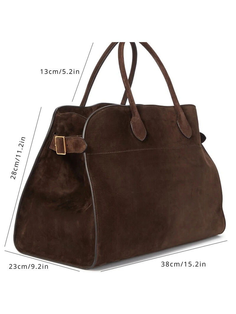 Greer Women's Luxury Leather Tote Bag – Spacious Top Handle Handbag for Work, Travel & Everyday Use
