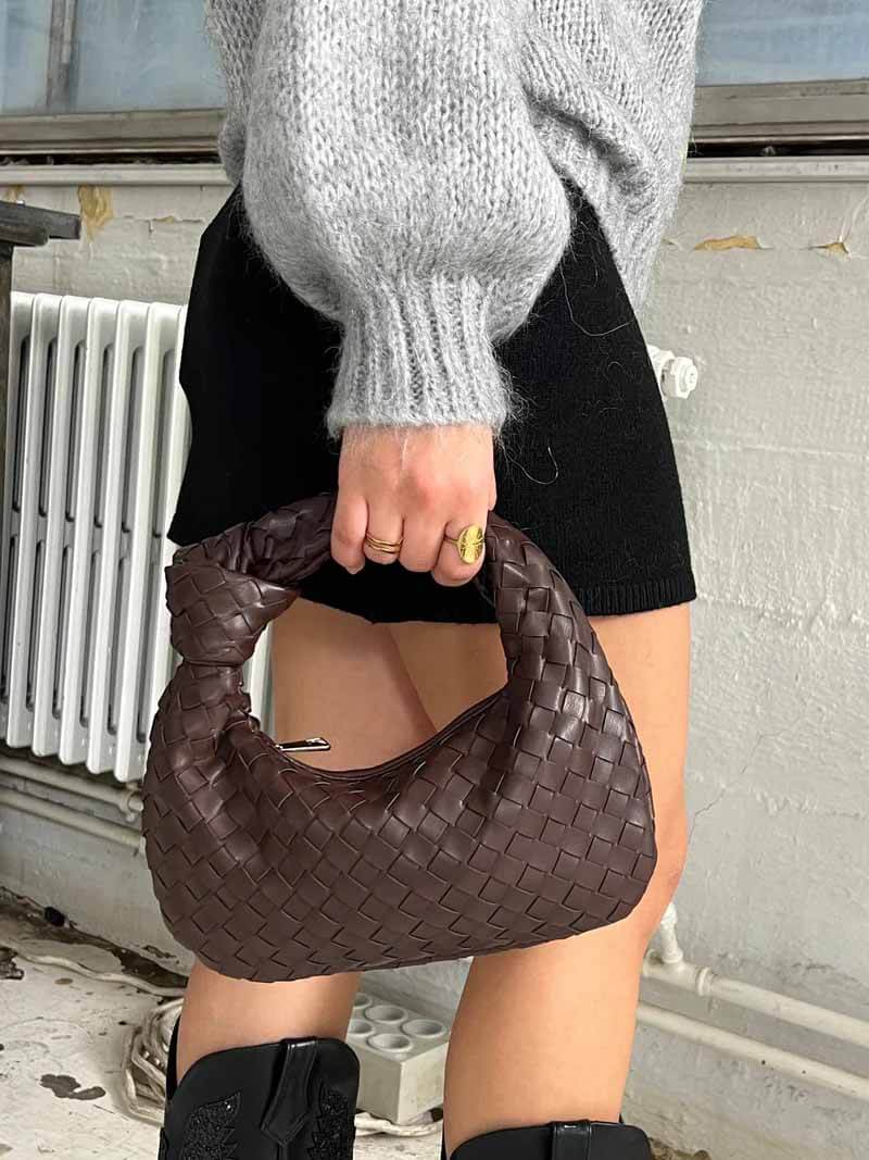 Elodie Women's Woven Mini Bag – Handcrafted Crossbody Purse with Timeless Elegant Design