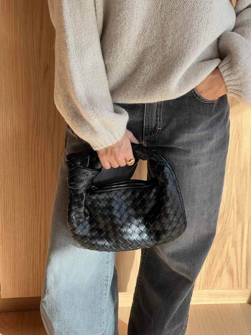 Elodie Women's Woven Mini Bag – Handcrafted Crossbody Purse with Timeless Elegant Design