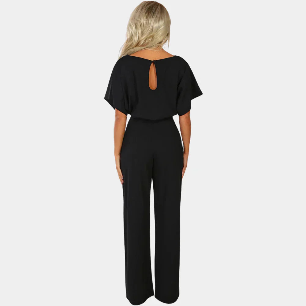 Isabelle Women's Minimalist Jumpsuit – Elegant One-Piece Outfit with Relaxed Fit & Timeless Style