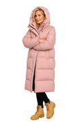Laura Women’s Long Puffer Coat – Oversized Quilted Winter Jacket with Warm Padding