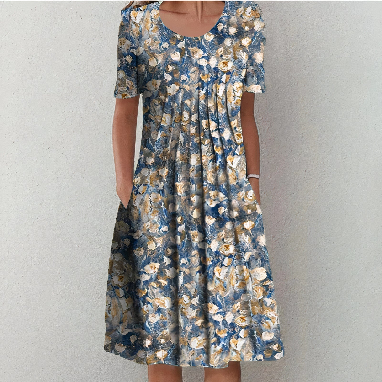 Ulla Women’s Summer Dress – Breathable Cotton Midi Dress with Elegant Flowy Fit