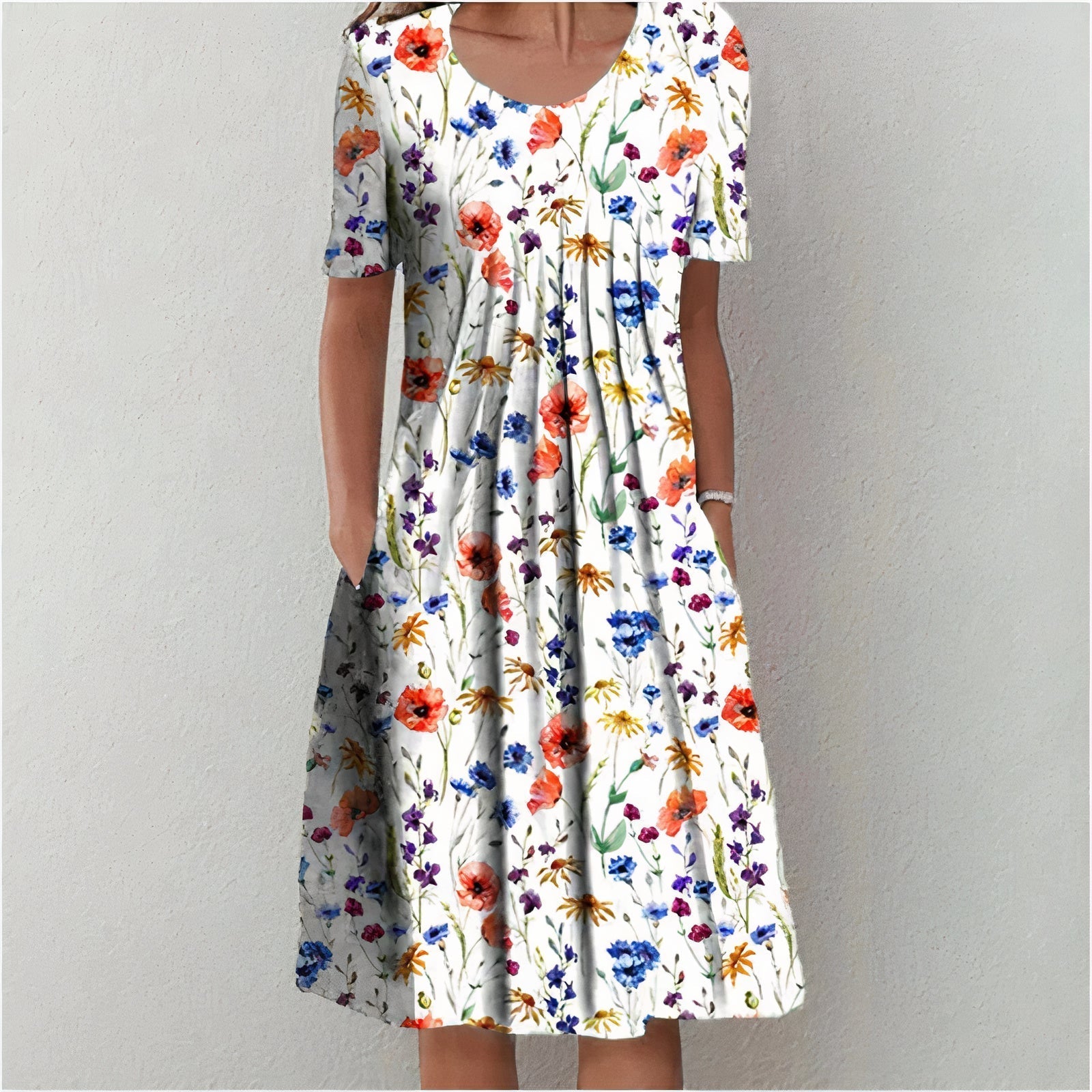Florence Women's Cotton Summer Dress – Breathable Elegant Dress with Timeless Style