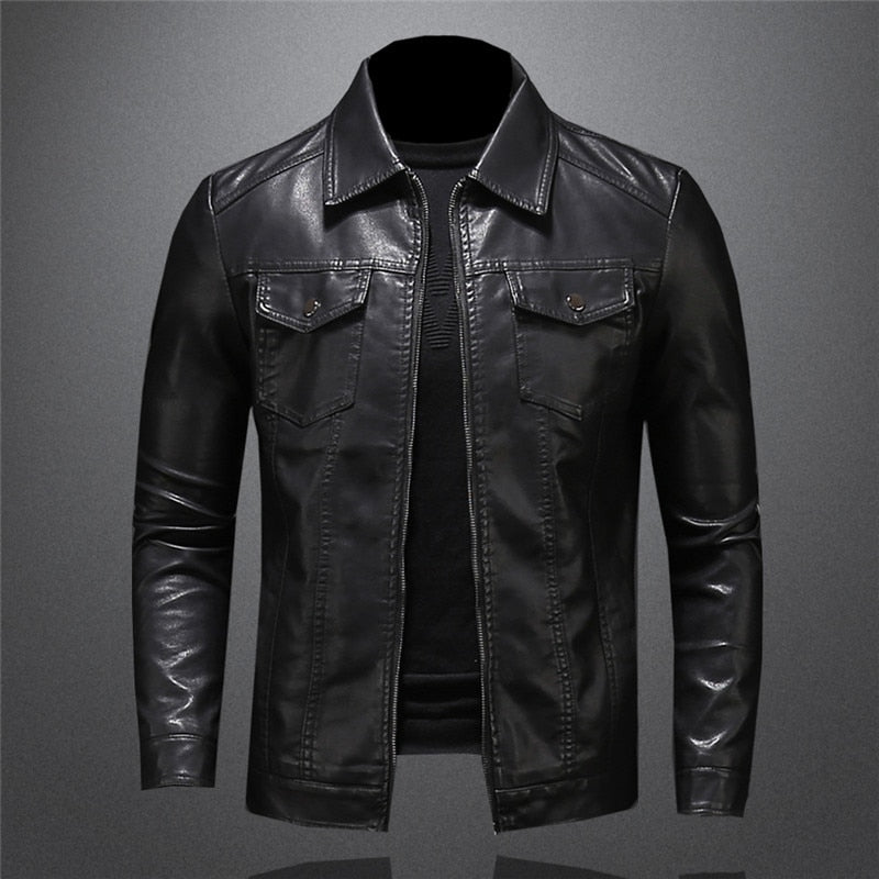 Chloe Men's Premium Leather Jacket – Timeless Style, Built to Last & Refined