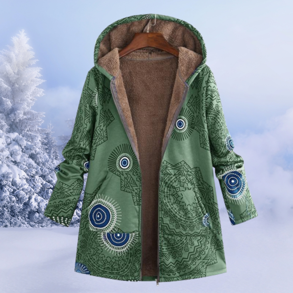 Eliana Women's Hooded Teddy Jacket – Cozy Soft Fleece Coat for Everyday Winter Comfort