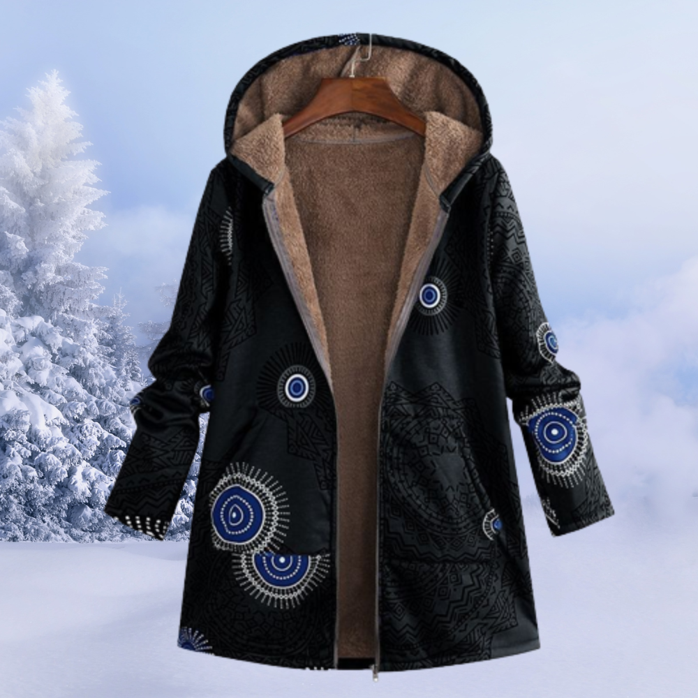 Eliana Women's Hooded Teddy Jacket – Cozy Soft Fleece Coat for Everyday Winter Comfort