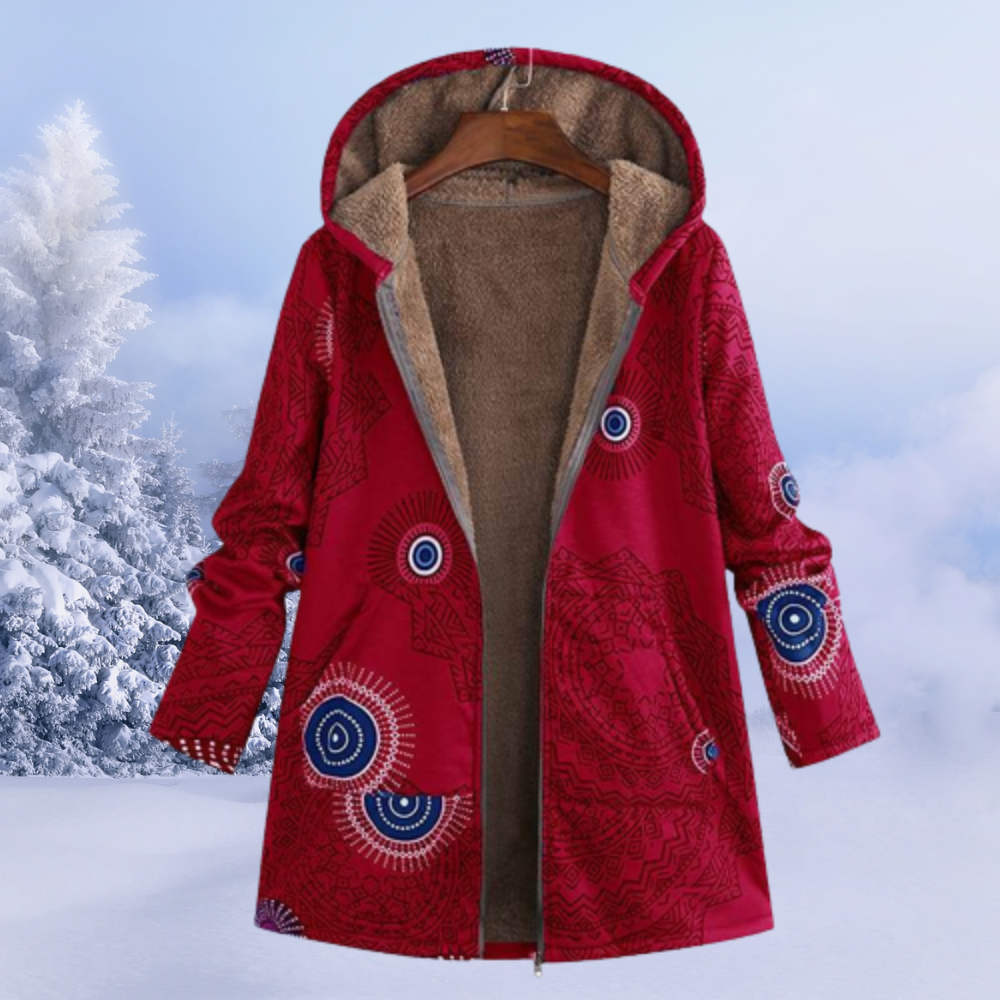 Eliana Women's Hooded Teddy Jacket – Cozy Soft Fleece Coat for Everyday Winter Comfort