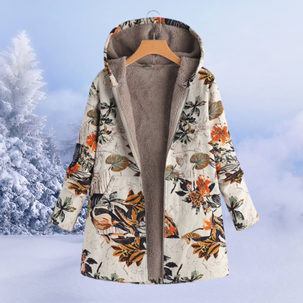 Eliana Women's Hooded Teddy Jacket – Cozy Soft Fleece Coat for Everyday Winter Comfort