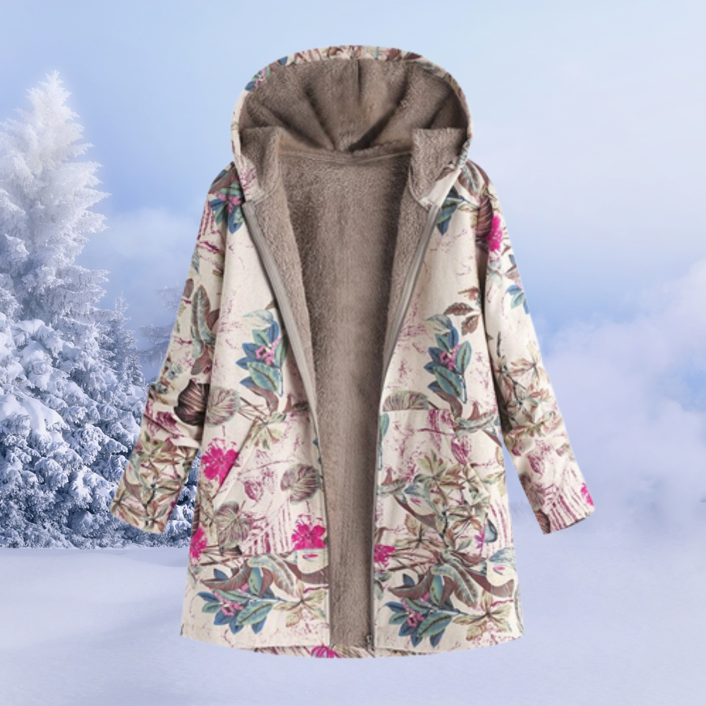 Eliana Women's Hooded Teddy Jacket – Cozy Soft Fleece Coat for Everyday Winter Comfort