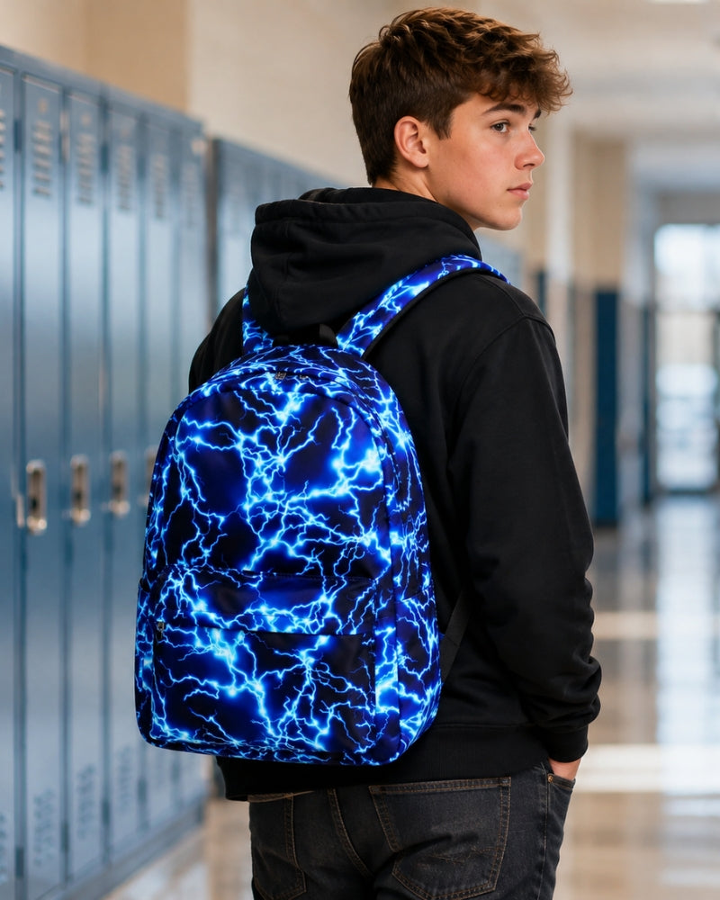 Orion Kids 17-Inch Lightning School Backpack with Laptop Sleeve and Padded Straps