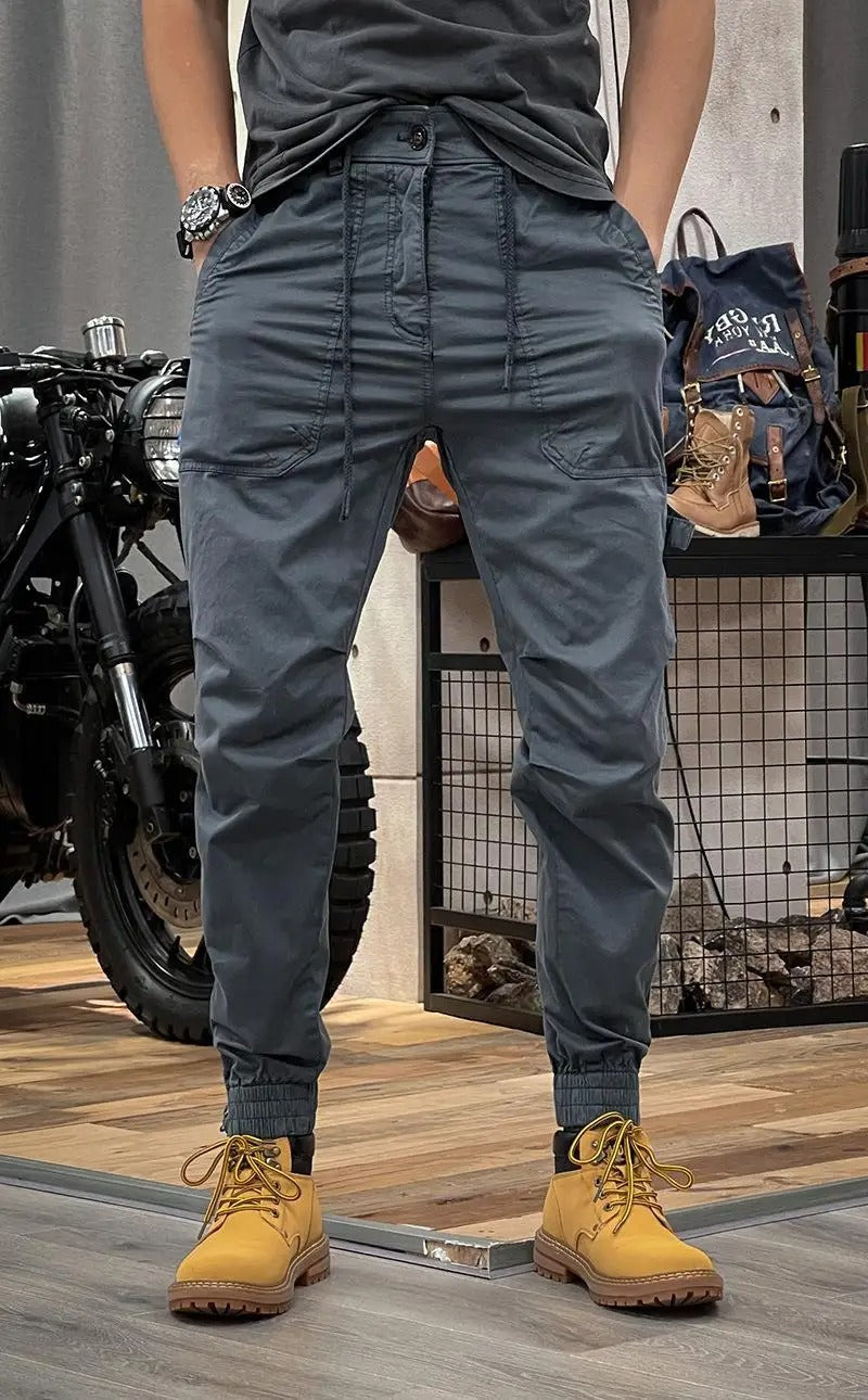 Niels Men's Stretch Cargo Pants – Comfortable Spandex Utility Pants for Daily Wear