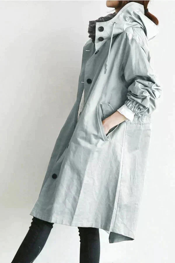 Ryan Women's Raincoat – Urban Waterproof with Oversized Breathable Hood
