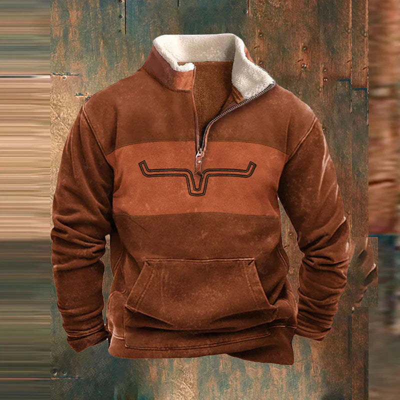 Ethan Men’s Zip Sweater – Premium Cotton Knit Pullover with Full Zip & Modern Fit