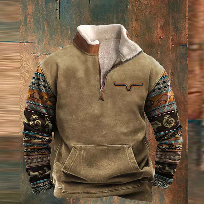 Ethan Men’s Zip Sweater – Premium Cotton Knit Pullover with Full Zip & Modern Fit