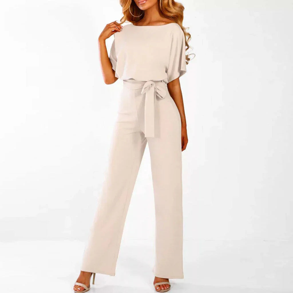 Isabelle Women's Minimalist Jumpsuit – Elegant One-Piece Outfit with Relaxed Fit & Timeless Style