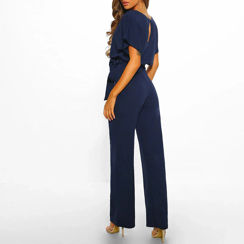 Isabelle Women's Minimalist Jumpsuit – Elegant One-Piece Outfit with Relaxed Fit & Timeless Style