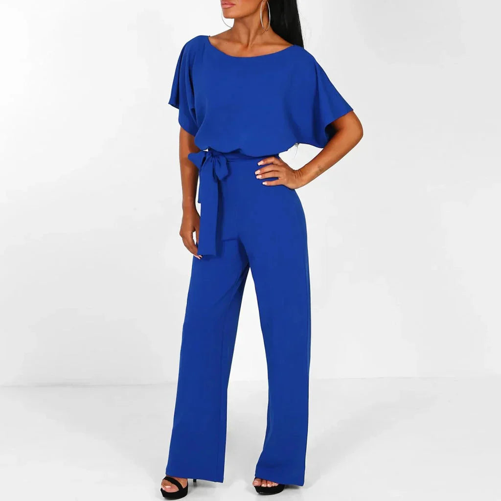 Isabelle Women's Minimalist Jumpsuit – Elegant One-Piece Outfit with Relaxed Fit & Timeless Style