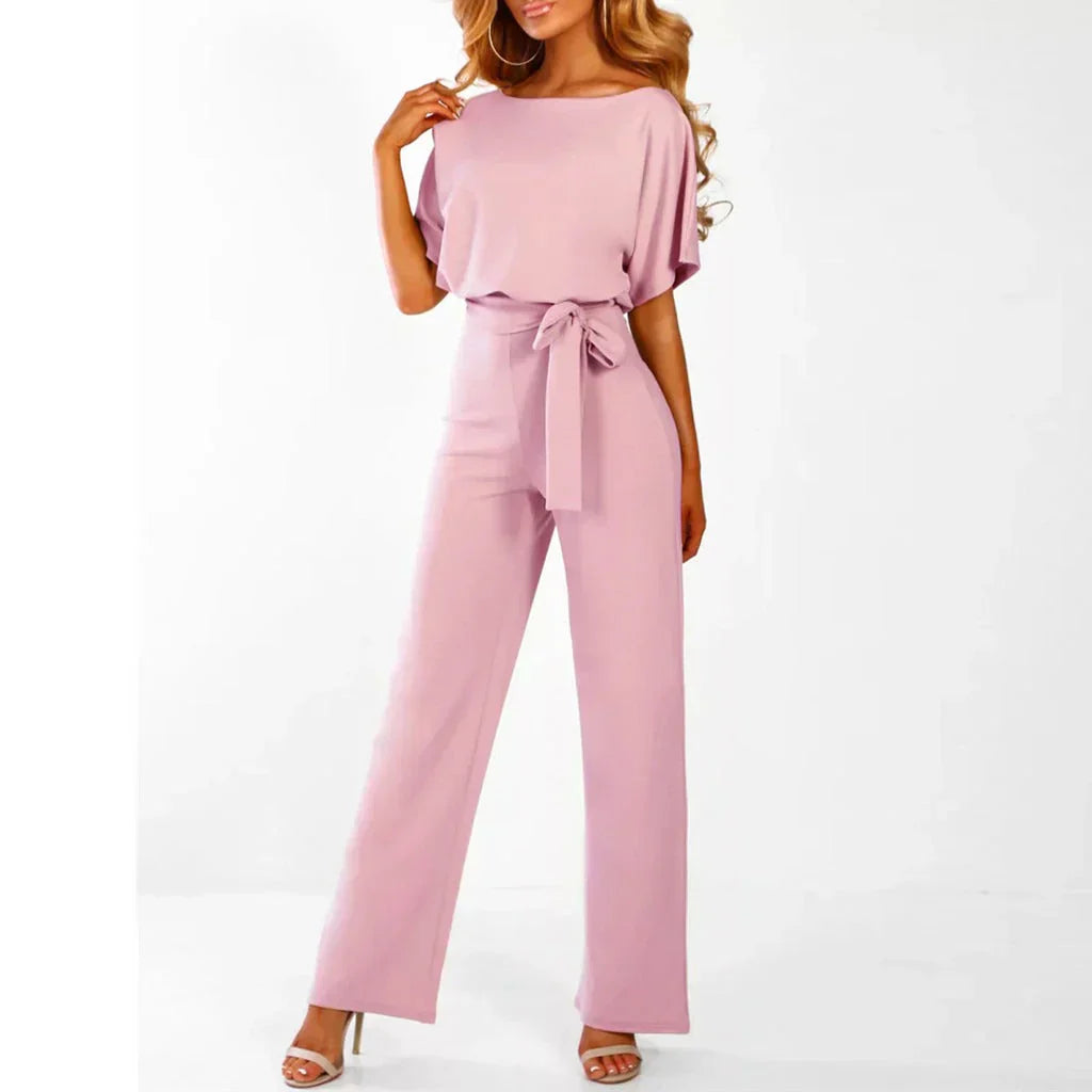 Isabelle Women's Minimalist Jumpsuit – Elegant One-Piece Outfit with Relaxed Fit & Timeless Style
