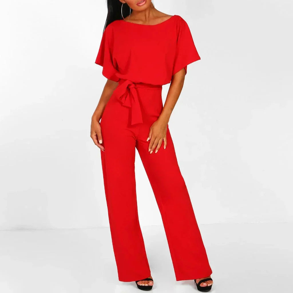 Isabelle Women's Minimalist Jumpsuit – Elegant One-Piece Outfit with Relaxed Fit & Timeless Style
