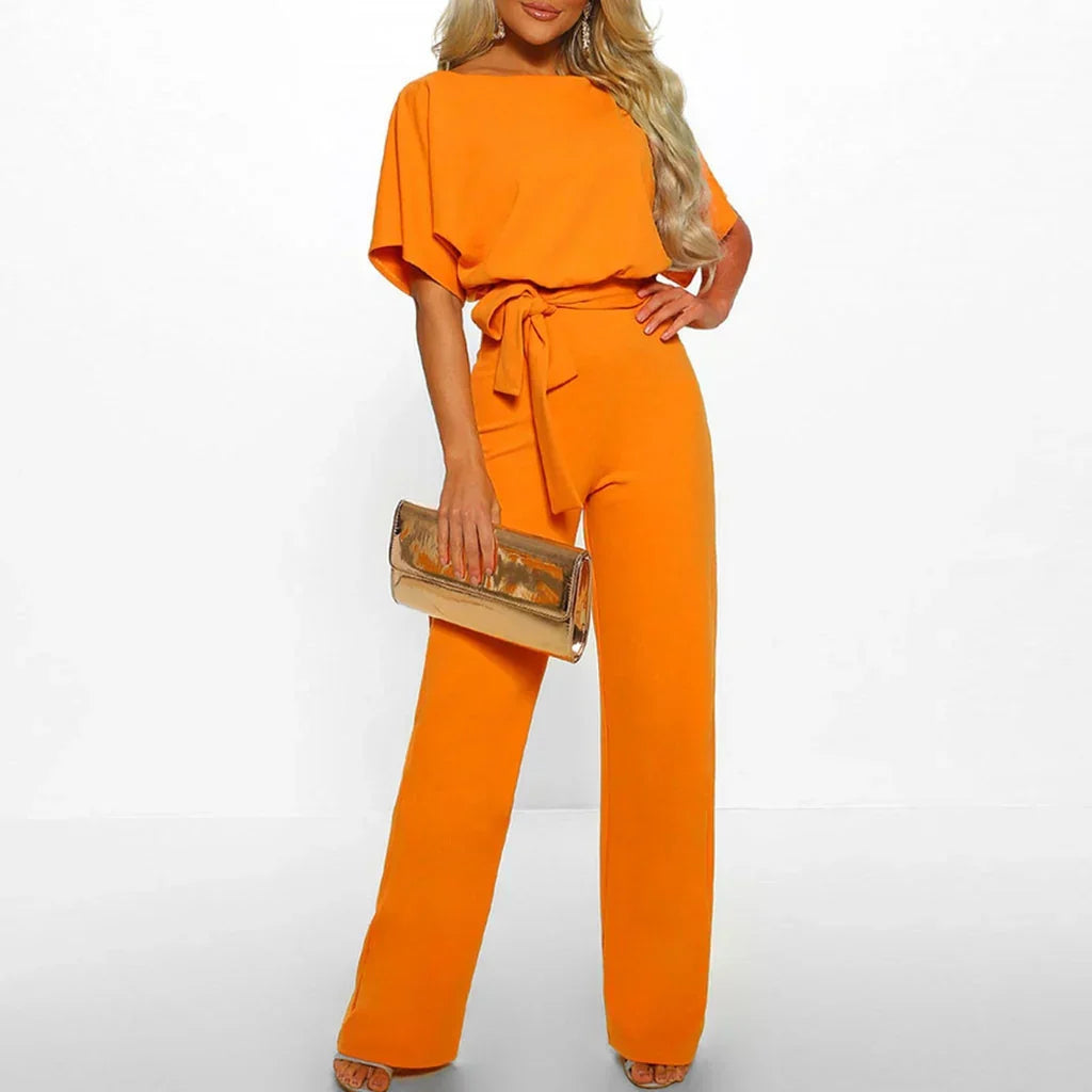 Isabelle Women's Minimalist Jumpsuit – Elegant One-Piece Outfit with Relaxed Fit & Timeless Style