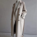 Madeleine Women's Long Wool Coat – Elegant Tailored Winter Overcoat with Timeless Style