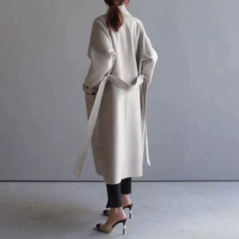 Emily Women's Long Wool Coat – Stylish & Cozy Timeless Winter Coat