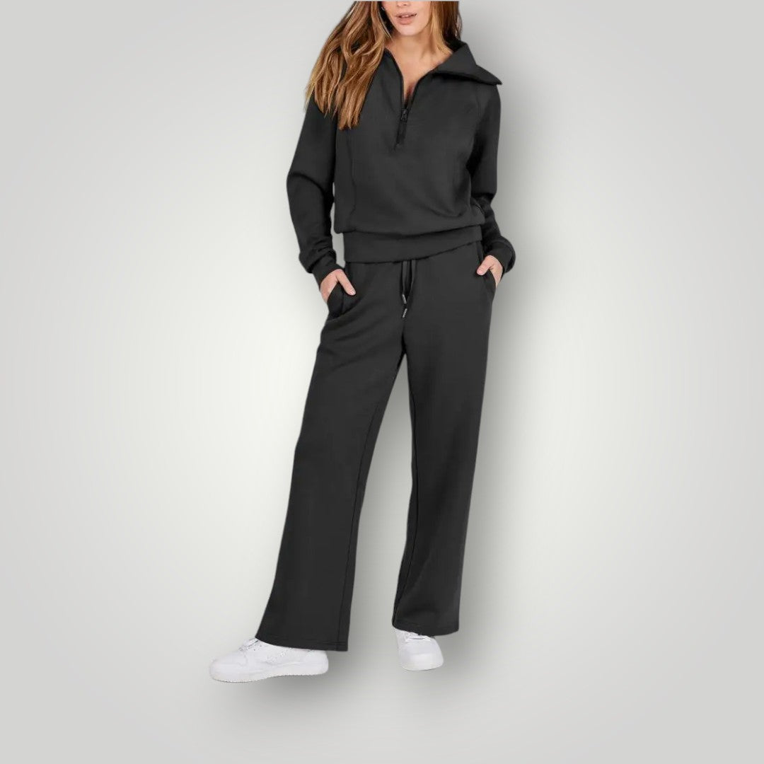 Madison Women's Lounge Set – Soft Oversized Sweatshirt & Jogger Pants Matching Set