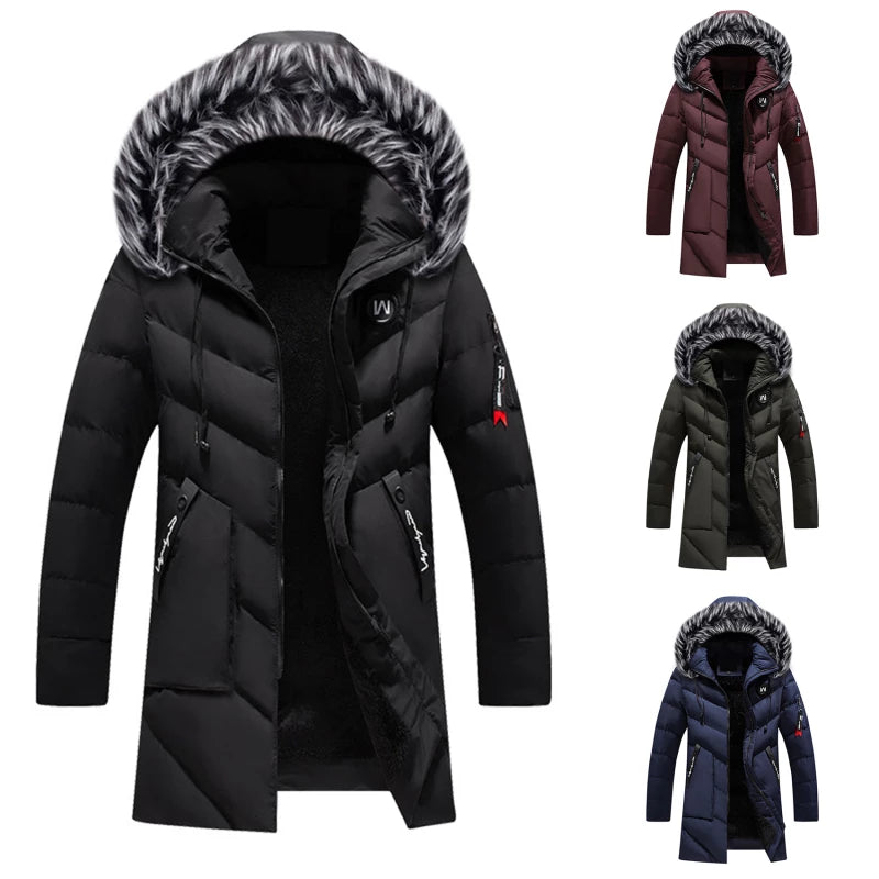 Matthew Men's Winter Coat – Cozy Insulation, Water-Repellent Fabric & Adjustable Hood