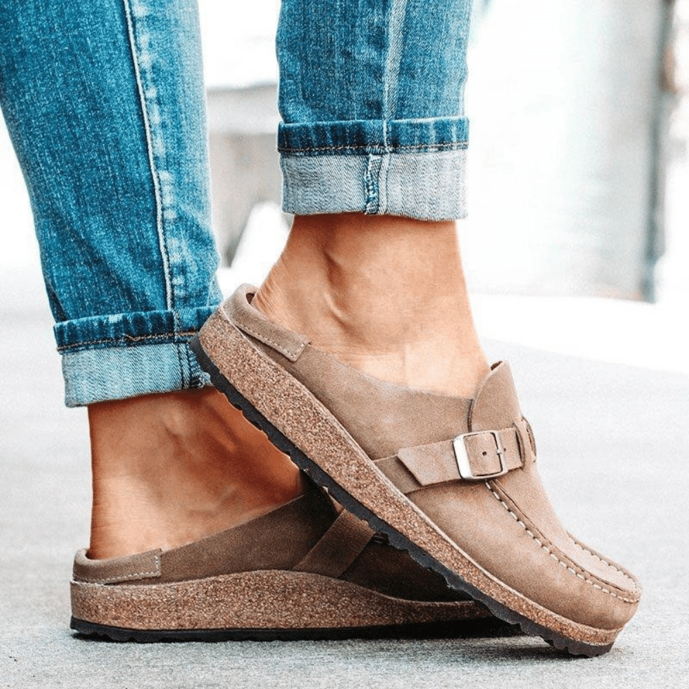 Georgia Women’s Comfort Clogs – Ergonomic Slip-On Sandals with Adjustable Buckle