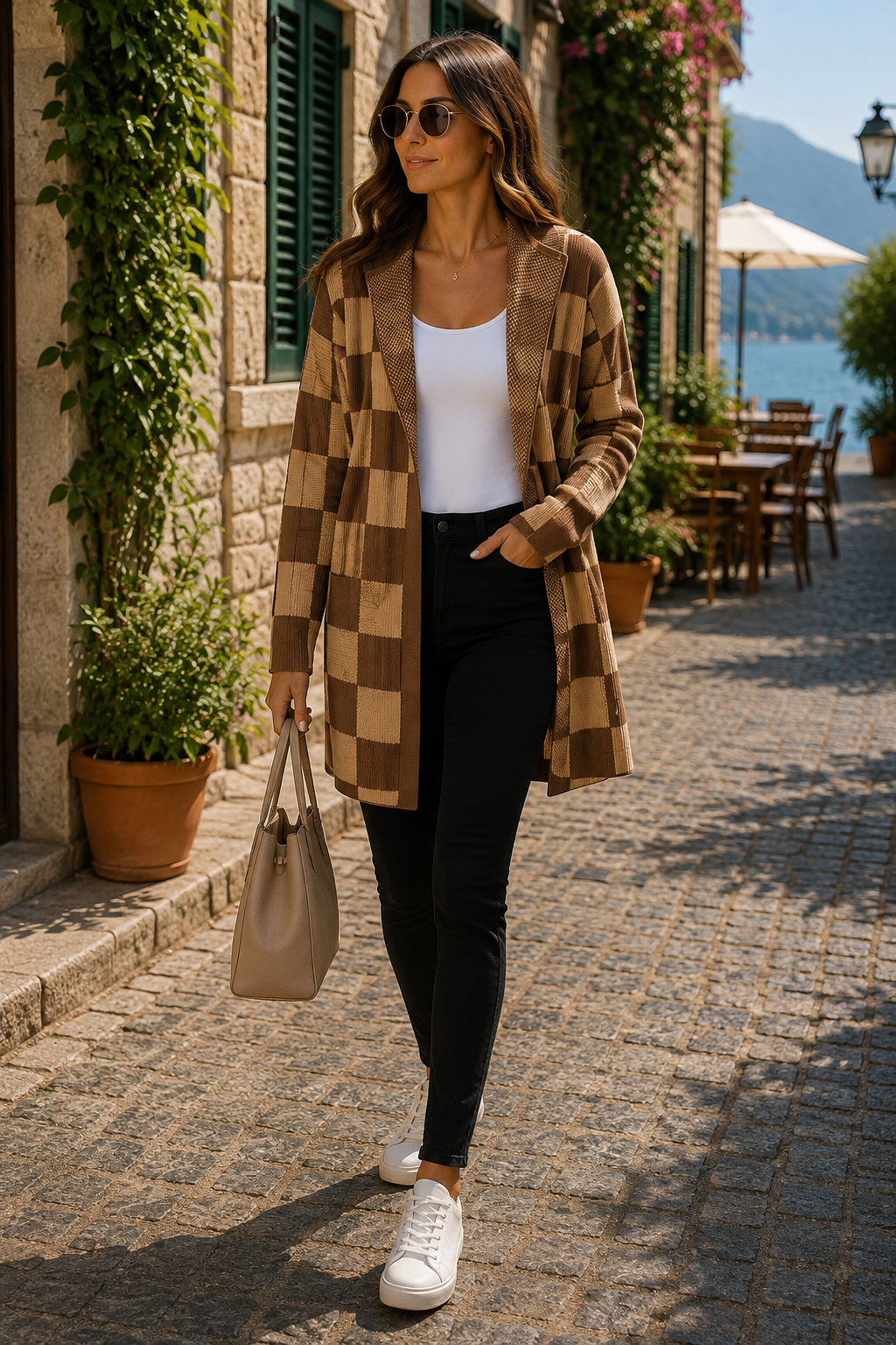 Megan Women's Colourblock With Hood Cardigan – Open-Front Design, Full-Length Sleeves & Easy Fit