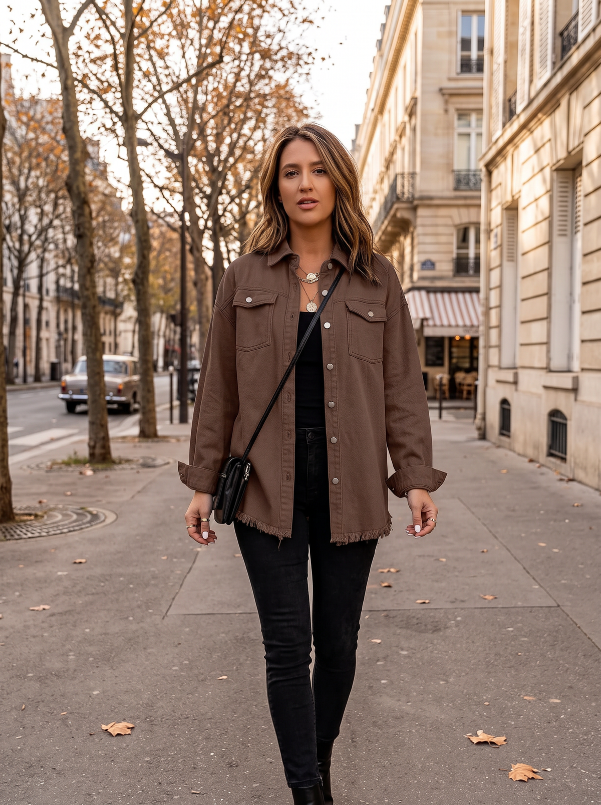 Alexander Women's Oversized Denim Jacket – Boyfriend Fit, Button-Up Front & Deep Handy Pockets