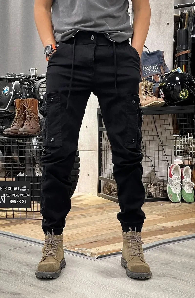 Niels Men's Stretch Cargo Pants – Comfortable Spandex Utility Pants for Daily Wear