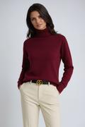 Mave Pull Col Roulé Femme – Pull Tricoté Doux à Col Haut et Coupe Intemporelle