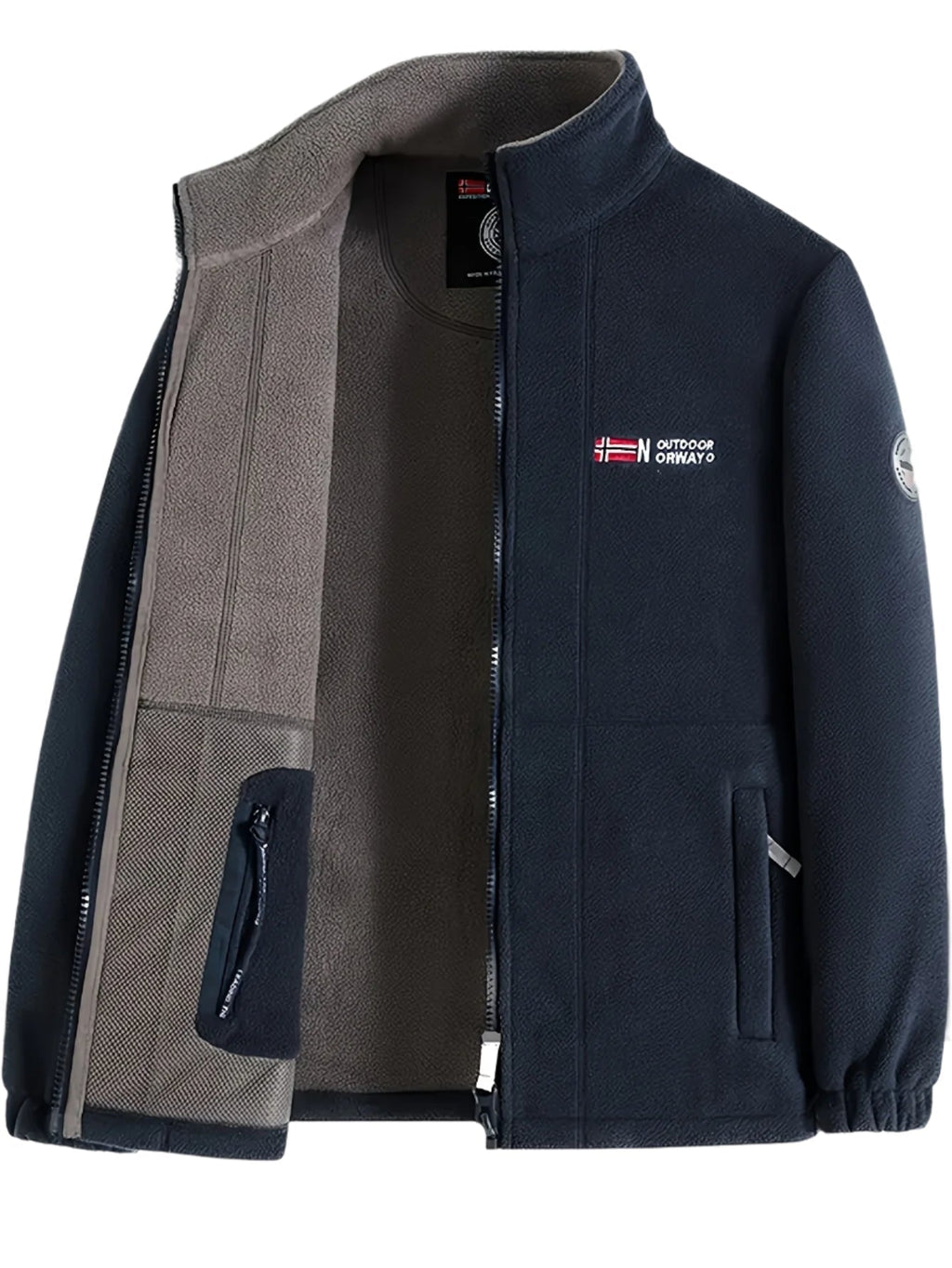 Felix Men's Outdoor Fleece Jacket – Gentle, Lightweight Warmth with a Protective Collar