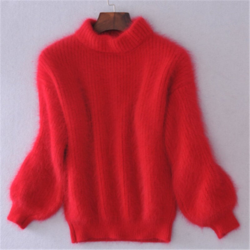 Madeline Women's Relaxed Knit Wool Sweater – Soft Loose-Fit Pullover with Timeless Style