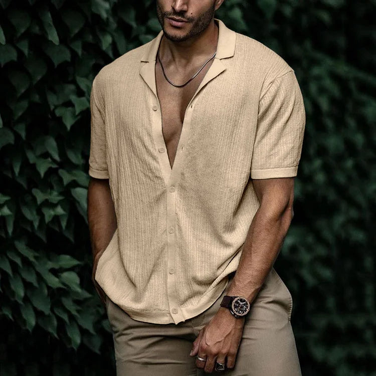 Leandro Men’s Linen Shirt – Breathable Summer Button-Up with Relaxed Fit