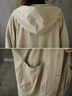 Tara Women's Trench Coat – Long With Hood Coat with an Sophisticated Fit for Rainy Days