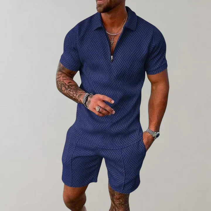 Oliver Men’s Summer Set – Breathable Cotton Linen Co-Ord with Relaxed Fit