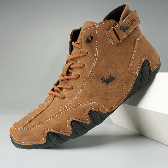 Eric Men’s Leather Shoes – Breathable Lace-Up Comfort Shoes for Business & Casual Wear