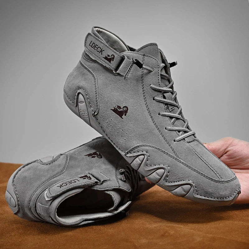 Eric Men’s Leather Shoes – Breathable Lace-Up Comfort Shoes for Business & Casual Wear
