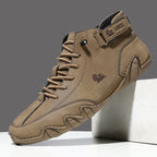 Eric Men’s Leather Shoes – Breathable Lace-Up Comfort Shoes for Business & Casual Wear