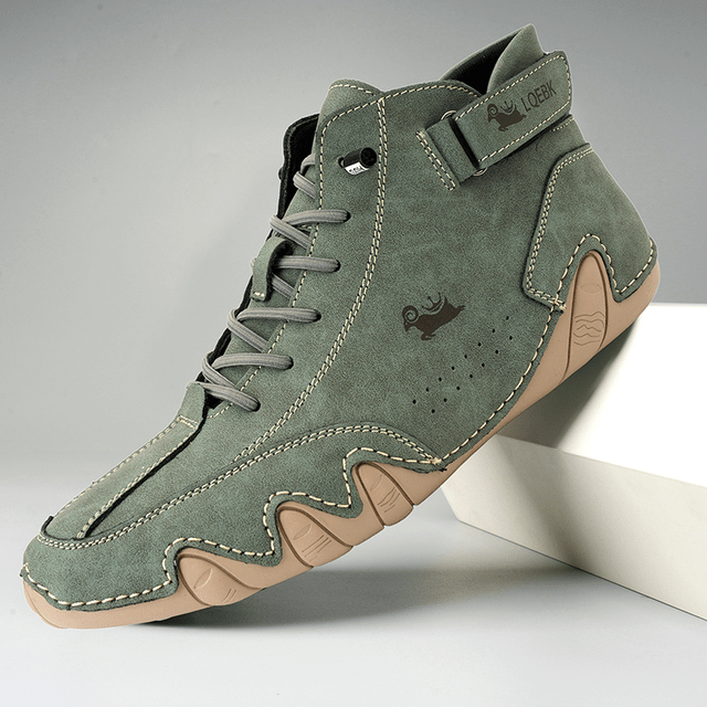 Eric Men’s Leather Shoes – Breathable Lace-Up Comfort Shoes for Business & Casual Wear