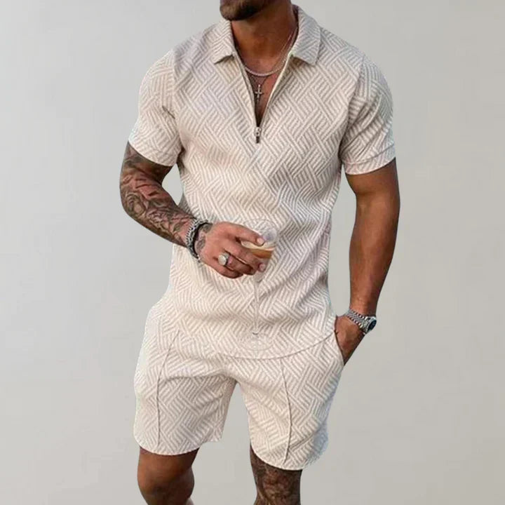Breccan Men's Summer Linen Set – Breathable Cotton Linen Outfit with Relaxed Fit & Lightweight Comfort