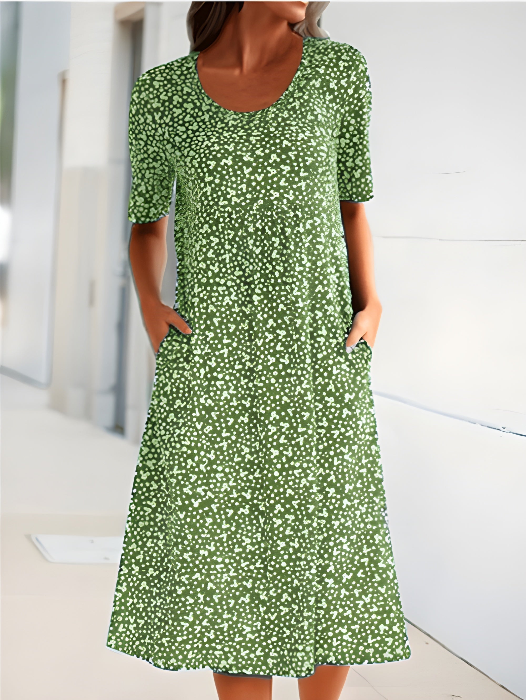 Elowen Women's Lightweight Summer Dress with Elegant Relaxed Silhouette