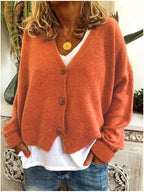 Rowyn Women’s Knit Cardigan – Soft V-Neck Cardigan for Elegant Casual Comfort