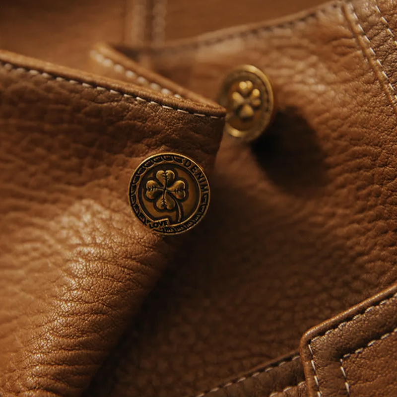 Nathan Women's Leather Jacket – Sophisticated, Plush & Sophisticated with Distinctive Collar and Handy Pockets