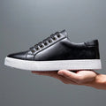 Felix Men's Leather Sneakers – Sleek Genuine Leather Sneakers with a Cushioned Sole and Timeless Design